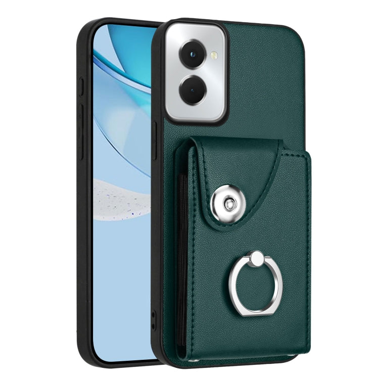 For Motorola Moto G Power 2024 5G Organ Card Bag Ring Holder Phone Case(Green) - Motorola Cases by PMC Jewellery | Online Shopping South Africa | PMC Jewellery | Buy Now Pay Later Mobicred