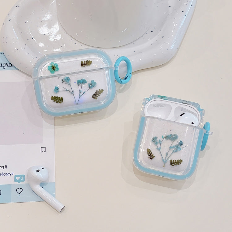 For AirPods 3 Glitter Starry Epoxy Dried Flowers Earbuds Box TPU Case(Yellow) - free shipping - PMC Jewellery - Order now!