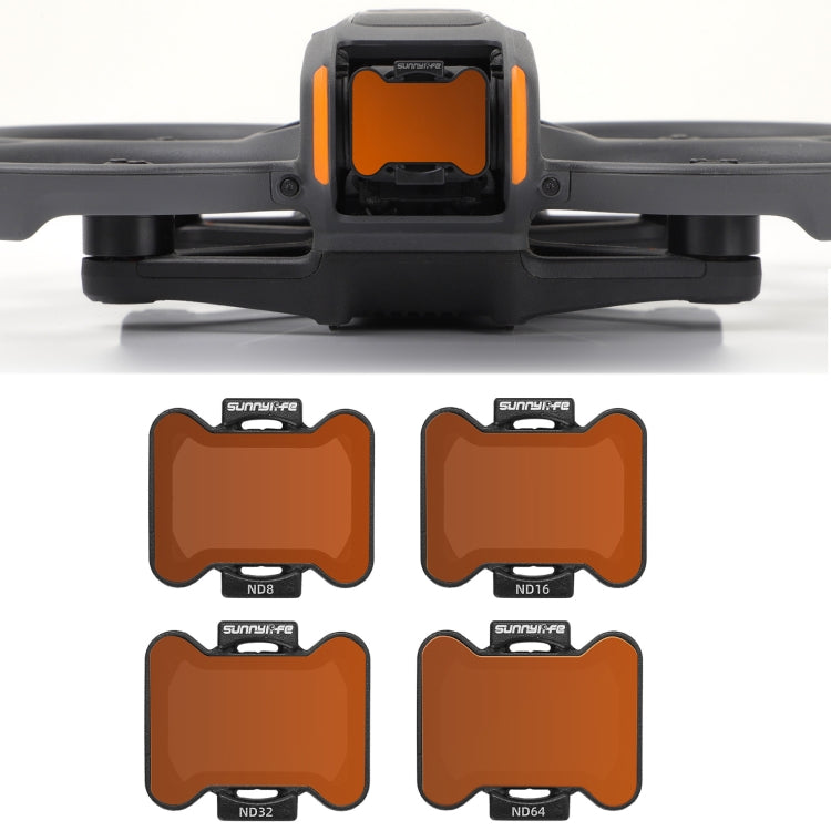 For DJI Avata 2 Sunnylife Camera Lens Filter, Filter:4 in 1 ND8/16/32/64 - free shipping - PMC TechLife - Order now!