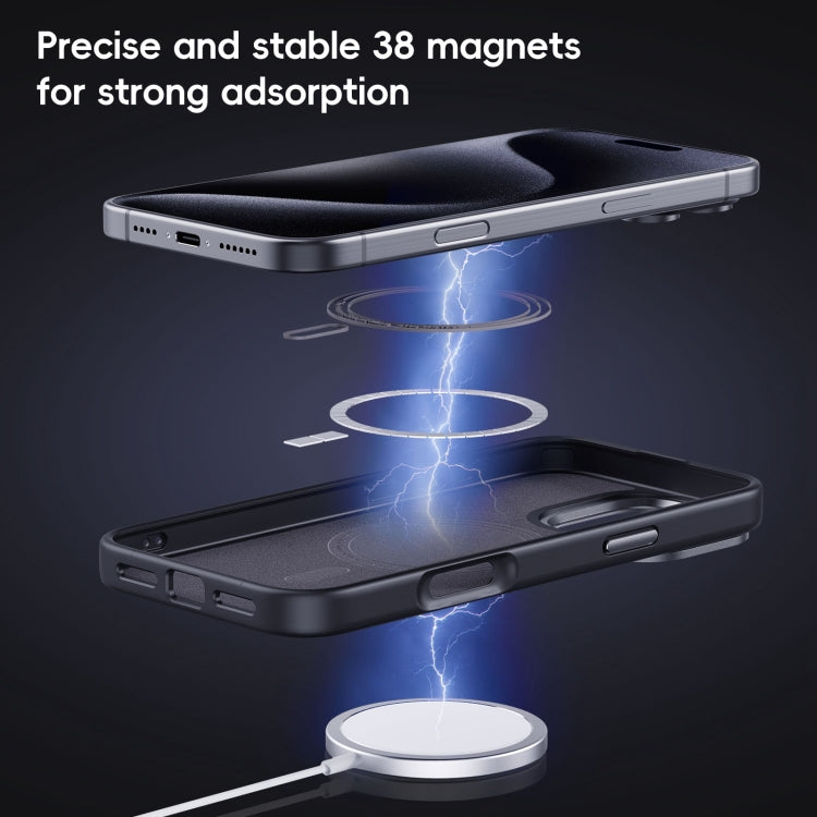For iPhone 16 Plus Carbon Fiber Kevlar MagSafe Magnetic Phone Case(Black) - free shipping - PMC Jewellery - Order now!