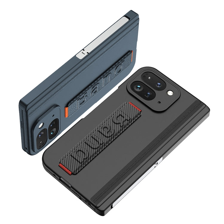 For Google Pixel 9 Pro Fold GKK Integrated Fold Hinge Wrist Strap Phone Case with Holder(Green) - free shipping - PMC Jewellery - Order now!