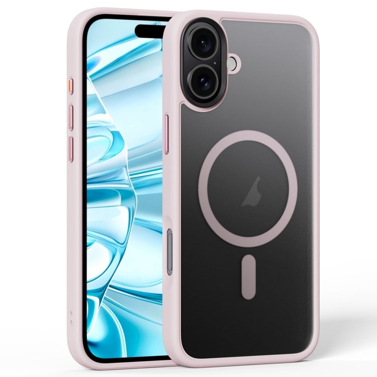 For iPhone 16 Plus Frosted MagSafe Magnetic Phone Case(Pink) - free shipping - PMC Jewellery - Order now!