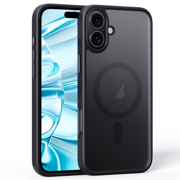 For iPhone 16 Plus Frosted MagSafe Magnetic Phone Case(Black) - free shipping - PMC Jewellery - Order now!