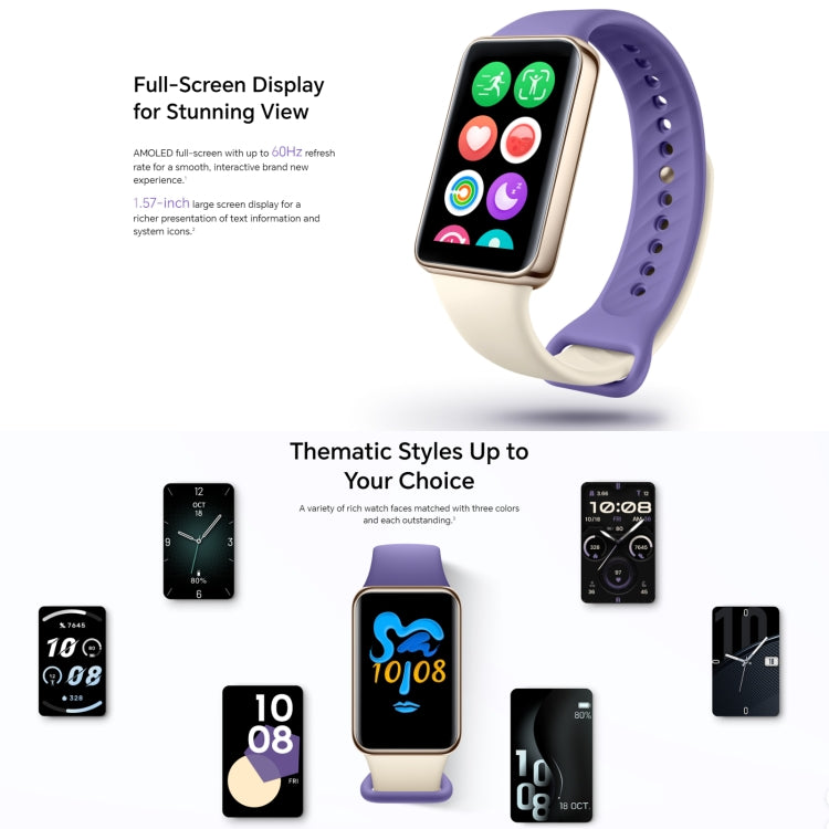 Honor Band 9, 1.57 inch AMOLED Screen, Support Heart Rate / Blood Oxygen / Sleep Monitoring, Standard Version(Black) - free shipping - PMC TechLife - Order now!