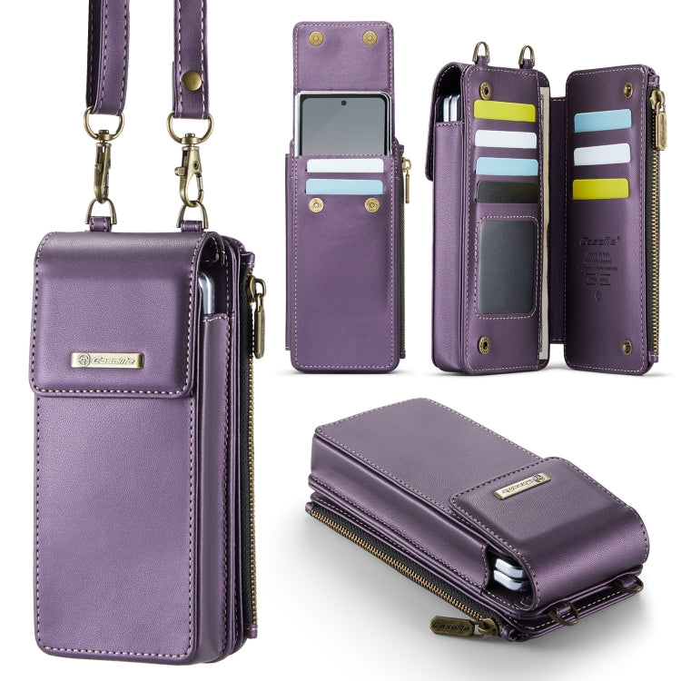 For Samsung Z Fold Series CaseMe Me50 Mini Lanyard Universal Bag(Purple) - free shipping - PMC Jewellery - Order now!