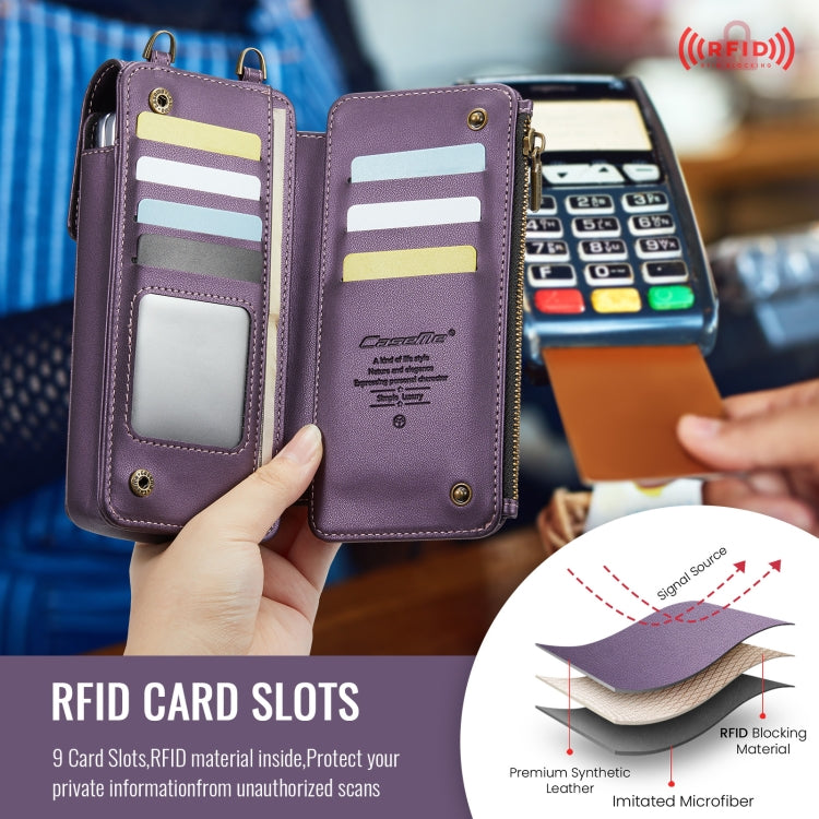 For Samsung Z Fold Series CaseMe Me50 Mini Lanyard Universal Bag(Purple) - free shipping - PMC Jewellery - Order now!