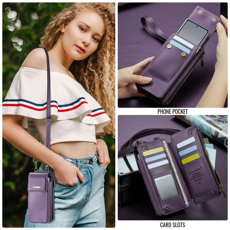 For Samsung Z Fold Series CaseMe Me50 Mini Lanyard Universal Bag(Purple) - free shipping - PMC Jewellery - Order now!
