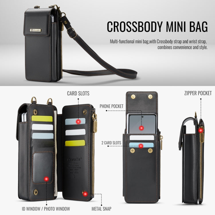 For Samsung Z Fold Series CaseMe Me50 Mini Lanyard Universal Bag(Black) - free shipping - PMC Jewellery - Order now!