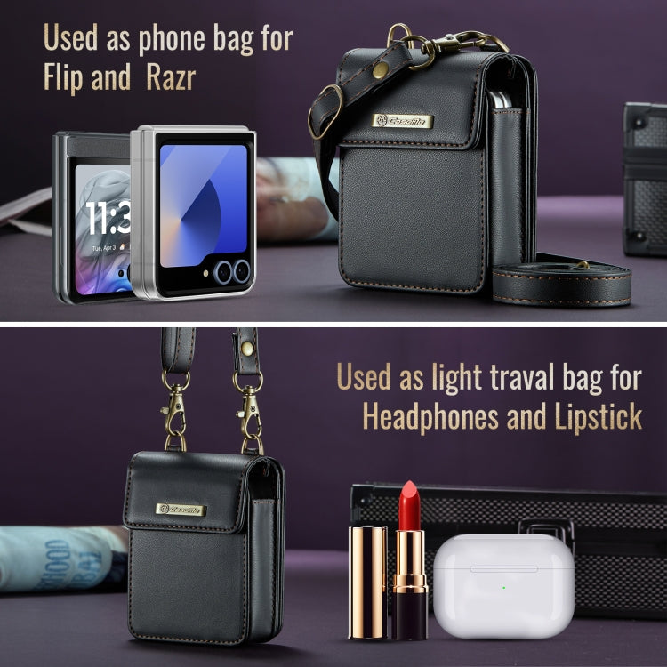For Motorola Razr Series CaseMe Me50 Mini Lanyard Universal Bag(Black) - free shipping - PMC Jewellery - Order now!