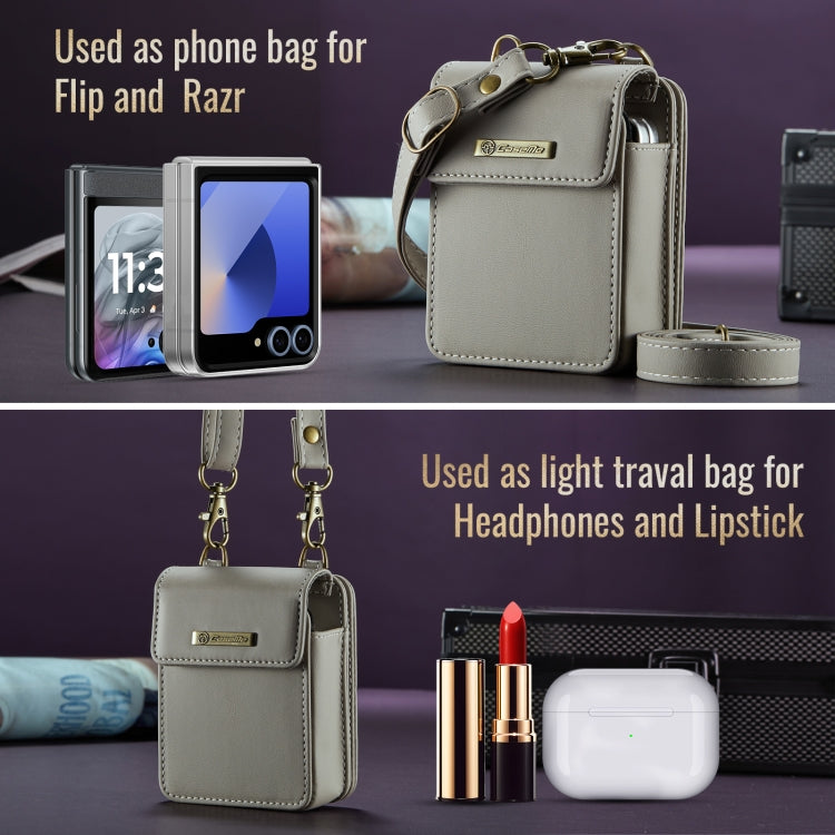 For Motorola Razr Series CaseMe Me50 Mini Lanyard Universal Bag(Khaki) - free shipping - PMC Jewellery - Order now!