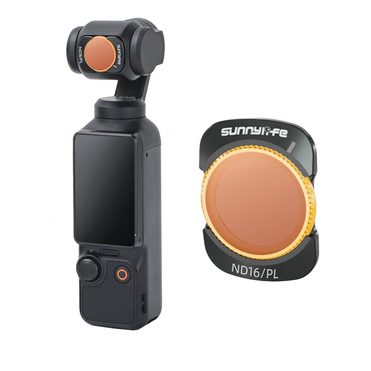 For DJI Osmo Pocket 3 Sunnylife Camera Lens Magnetic Metal Filter, No Impact On Gimbal Reset, Filter:ND16PL - free shipping - PMC TechLife - Order now!
