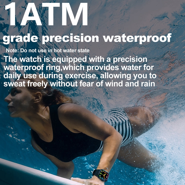 G45 2.01 inch Screen Silicone Strap 10m Waterproof Smart Watch, Support Flashlight / Bluetooth Call / HRV(Black) - Smart Watches by PMC TechLife | Online Shopping South Africa | PMC TechLife | Buy Now Pay Later Mobicred