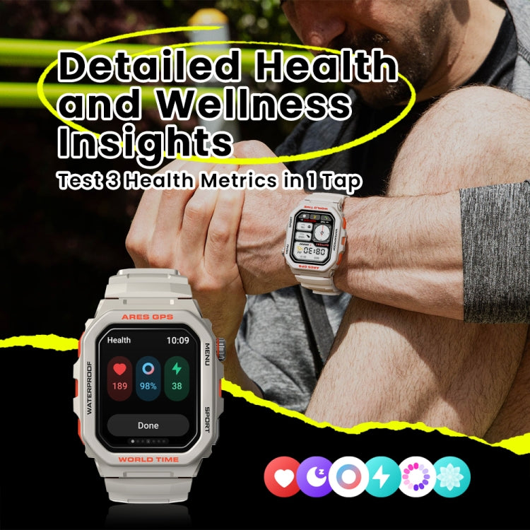 Zeblaze Ares GPS Rugged GPS Smart Watch, Support Heart Rate / Pulse Ox Blood Oxygen(Lava Black) - free shipping - PMC TechLife - Order now!