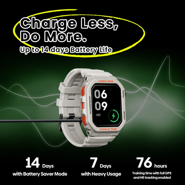 Zeblaze Ares GPS Rugged GPS Smart Watch, Support Heart Rate / Pulse Ox Blood Oxygen(Lava Black) - free shipping - PMC TechLife - Order now!