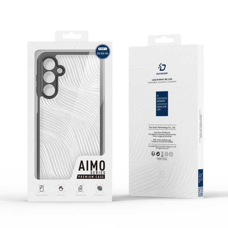 For Samsung Galaxy A16 5G DUX DUCIS Aimo Series TPU + PC Frosted Feel Phone Case(Black) - free shipping - PMC Jewellery - Order now!