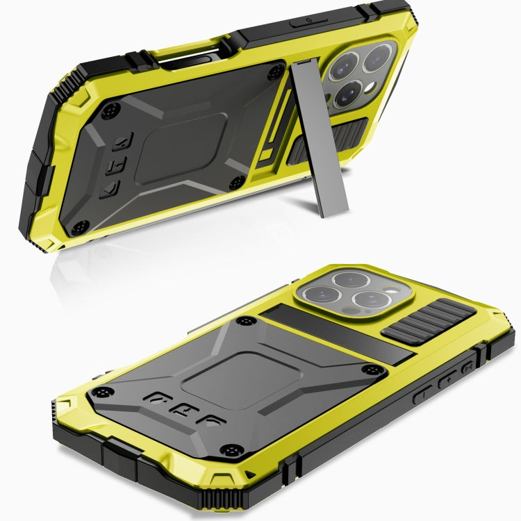 For iPhone 16 Pro Max R-JUST Life Waterproof Dustproof Shockproof Phone Case(Yellow) - free shipping - PMC Jewellery - Order now!