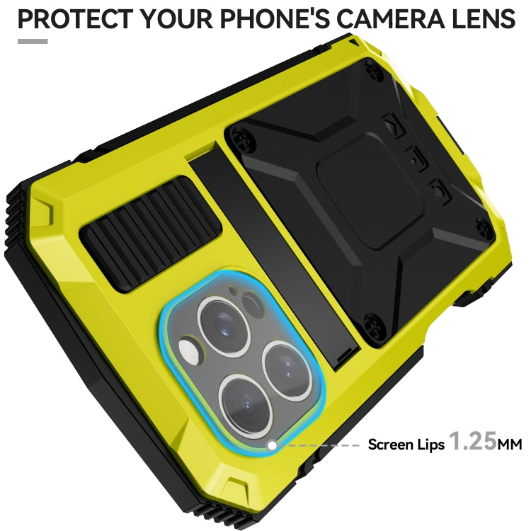 For iPhone 16 Pro R-JUST Life Waterproof Dustproof Shockproof Phone Case(Yellow) - free shipping - PMC Jewellery - Order now!