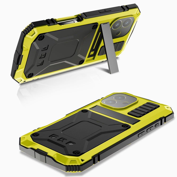For iPhone 16 Plus R-JUST Life Waterproof Dustproof Shockproof Phone Case(Yellow) - free shipping - PMC Jewellery - Order now!