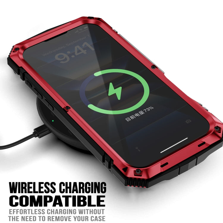 For iPhone 16 R-JUST Life Waterproof Dustproof Shockproof Phone Case(Red) - free shipping - PMC Jewellery - Order now!