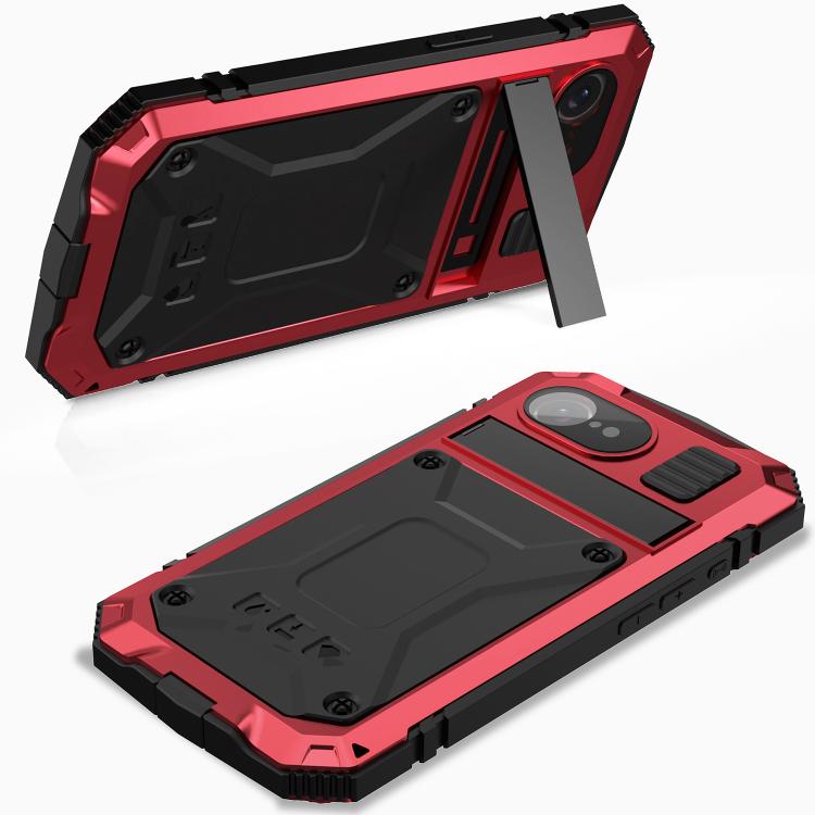 For iPhone 16e R-JUST Life Waterproof Dustproof Shockproof Phone Case(Red) - iPhone 16e Cases by R-JUST | Online Shopping South Africa | PMC TechLife | Buy Now Pay Later Mobicred