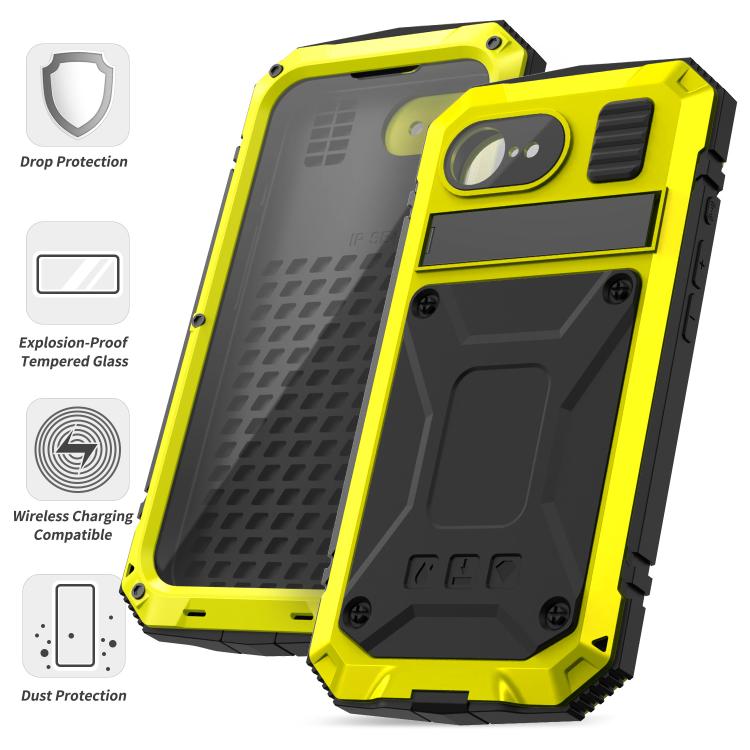 For iPhone 16e R-JUST Life Waterproof Dustproof Shockproof Phone Case(Yellow) - free shipping - PMC TechLife - Order now!