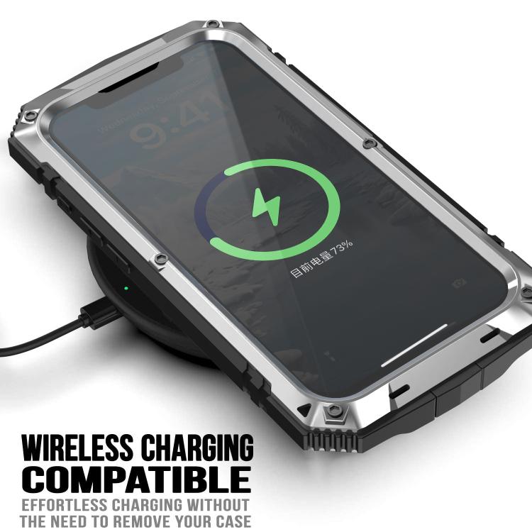 For iPhone 16e R-JUST Life Waterproof Dustproof Shockproof Phone Case(Silver) - iPhone 16e Cases by R-JUST | Online Shopping South Africa | PMC TechLife | Buy Now Pay Later Mobicred