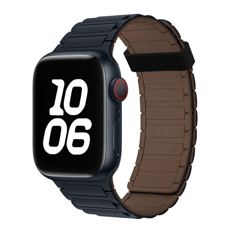 For Apple Watch Series 3 42mm Tri-beads Magnetic Hoop Silicone Watch Band(Midnight Chocolate) - free shipping - PMc TechLife - Order now!
