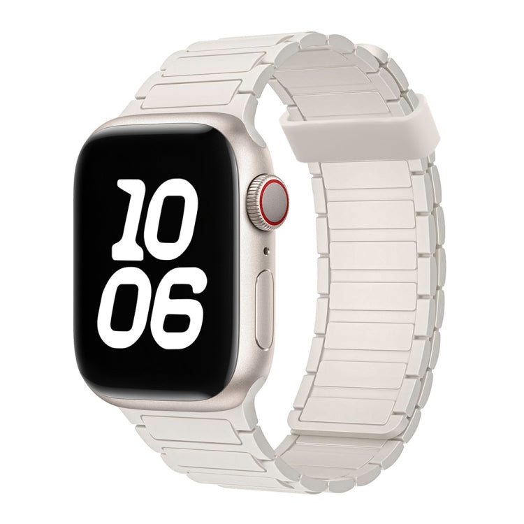 For Apple Watch Series 3 42mm Tri-beads Magnetic Hoop Silicone Watch Band(Starlight) - free shipping - PMc TechLife - Order now!