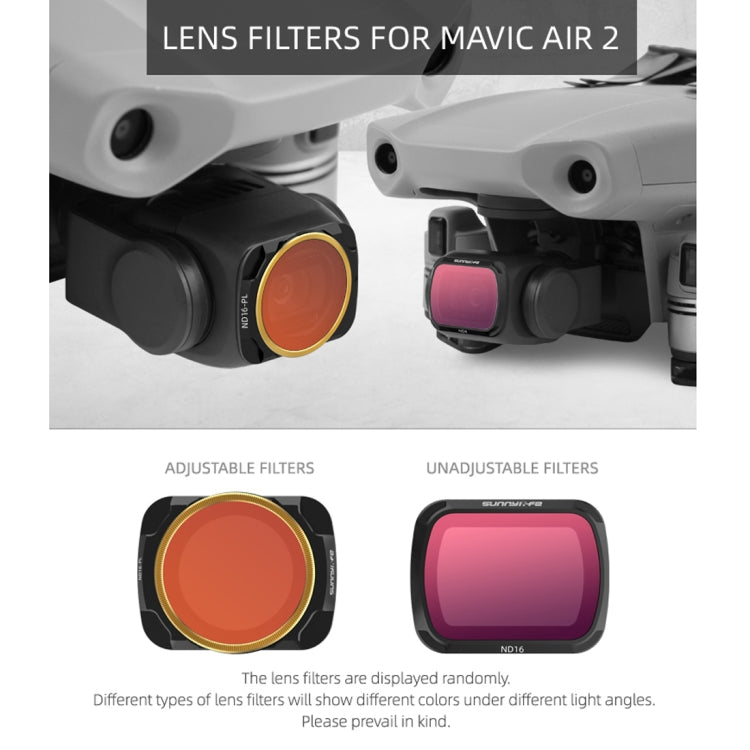 Sunnylife AIR2-FI9282 For DJI Mavic Air 2 ND16-PL Coating Film Lens Filter - Lens Filter by PMC TechLife | Online Shopping South Africa | PMC TechLife | Buy Now Pay Later Mobicred