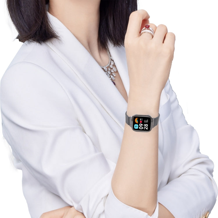 For Redmi Watch 3 Lite Frame Integrated One-bead Stainless Steel Watch Band(Rose Gold) - free shipping - PMc TechLife - Order now!