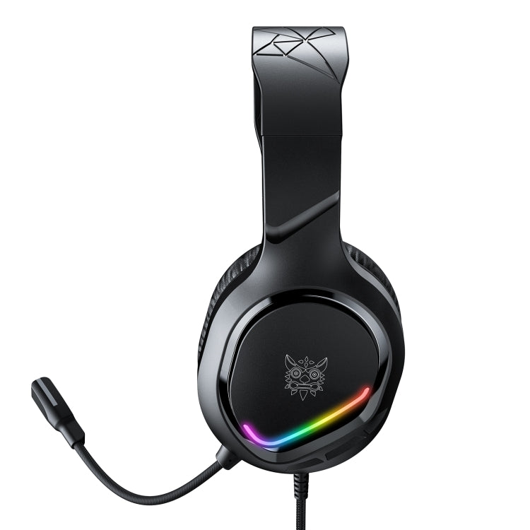 ONIKUMA X31 USB / 3.5mm Wired RGB Light Gaming Headset with Mic, Cable length: 2.2m(Black) - free shipping - PMC Jewellery - Order now!