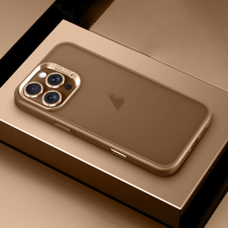 For iPhone 16 Pro Max SULADA Skin Feel Matte Shockproof Phone Case(Gold) - free shipping - PMC Jewellery - Order now!