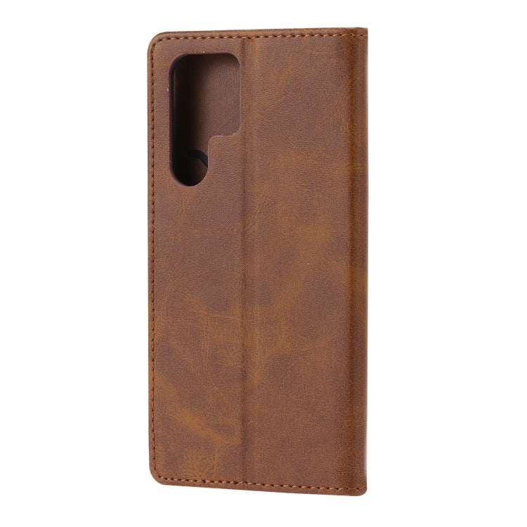 For Samsung Galaxy S25 Ultra 5G Embossed Happy Cat Pattern Flip Leather Phone Case(Brown) - Galaxy S25 Ultra 5G Cases by PMC Jewellery | Online Shopping South Africa | PMC Jewellery | Buy Now Pay Later Mobicred