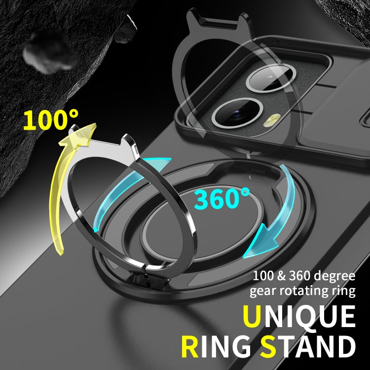 For Motorola Moto G 5G 2024 Sliding Camshield Ring Holder Phone Case(Red) - Motorola Cases by PMC Jewellery | Online Shopping South Africa | PMC Jewellery | Buy Now Pay Later Mobicred