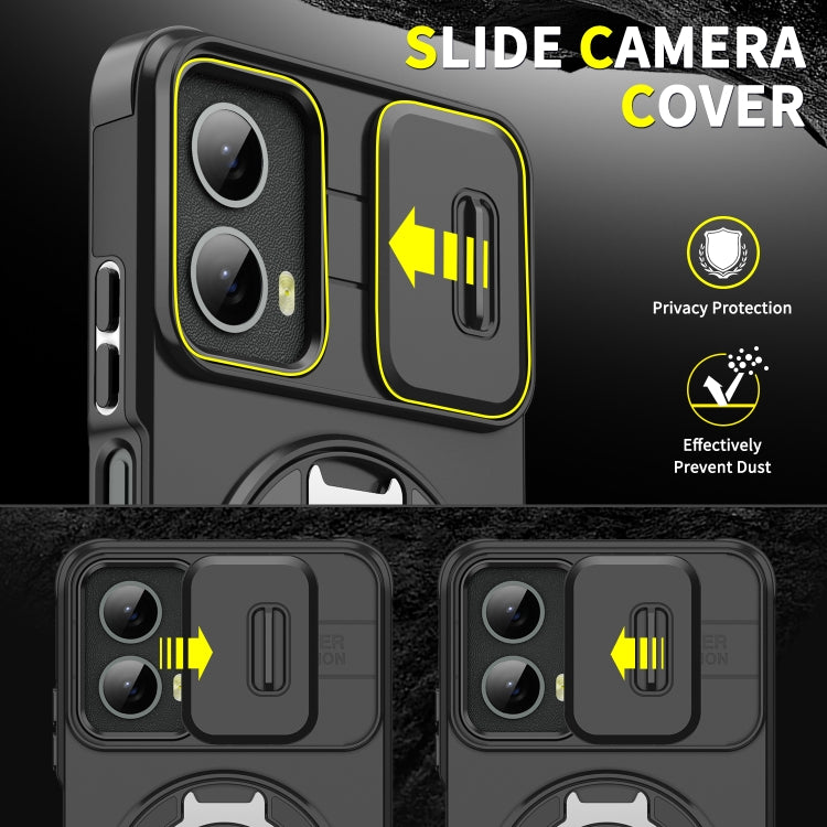 For Motorola Moto G 5G 2024 Sliding Camshield Ring Holder Phone Case(Red) - Motorola Cases by PMC Jewellery | Online Shopping South Africa | PMC Jewellery | Buy Now Pay Later Mobicred