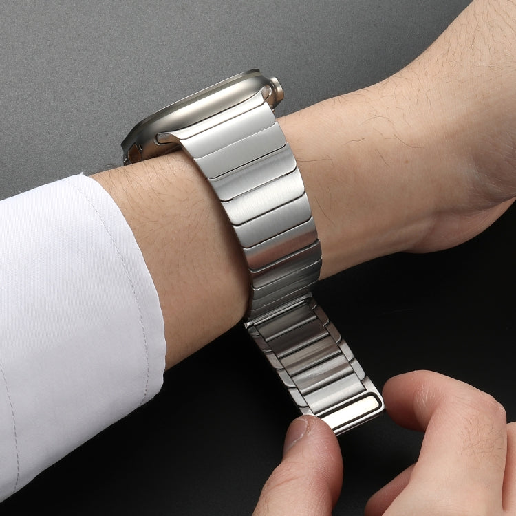For Apple Watch SE 2023 40mm Single Bead Magnetic Stainless Steel Watch Band(Silver) - free shipping - PMc TechLife - Order now!