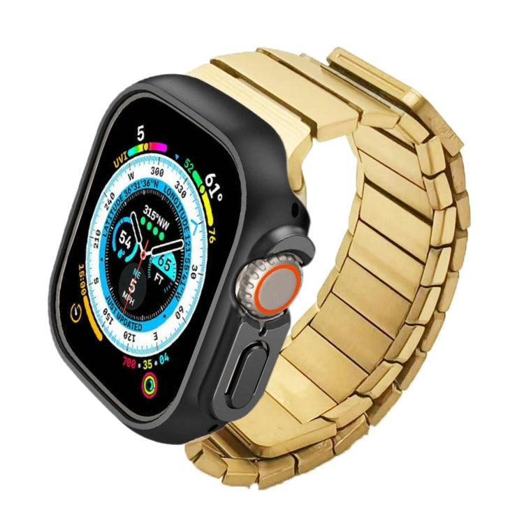 For Apple Watch Ultra 2 49mm Single Bead Magnetic Stainless Steel Watch Band(Gold) - free shipping - PMc TechLife - Order now!