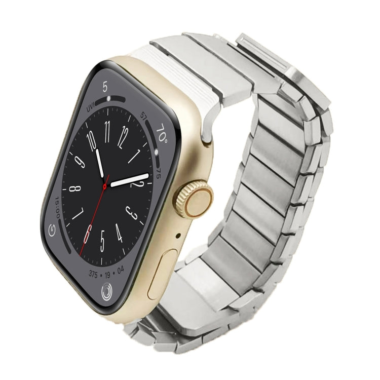 For Apple Watch Series 8 45mm Single Bead Magnetic Stainless Steel Watch Band(Silver) - free shipping - PMc TechLife - Order now!