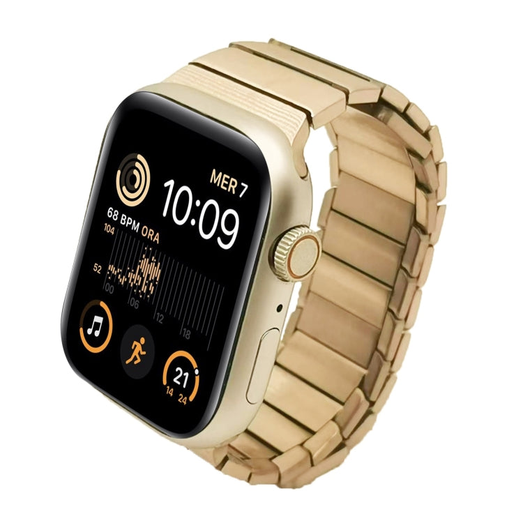 For Apple Watch SE 2022 40mm Single Bead Magnetic Stainless Steel Watch Band(Rose Gold) - free shipping - PMc TechLife - Order now!