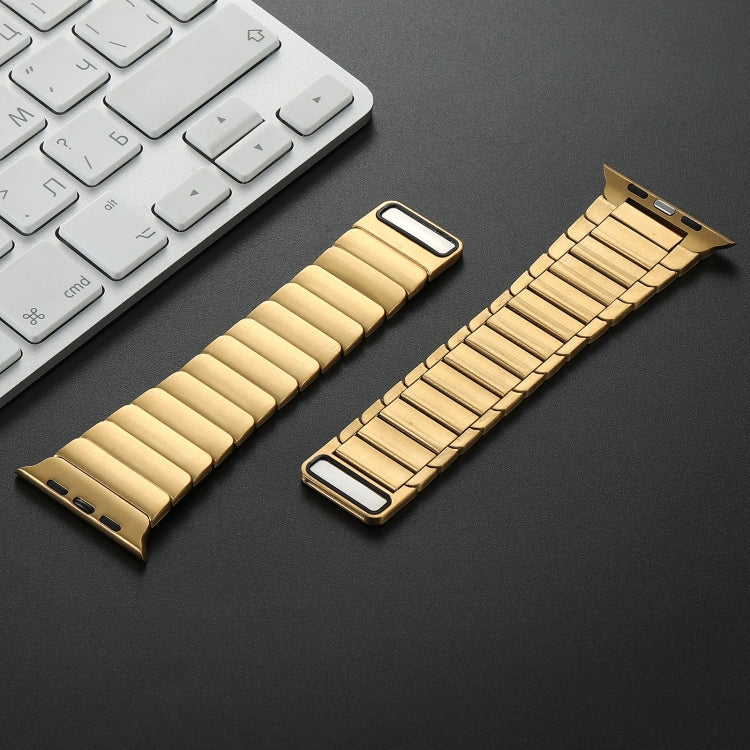 For Apple Watch SE 40mm Single Bead Magnetic Stainless Steel Watch Band(Gold) - free shipping - PMc TechLife - Order now!