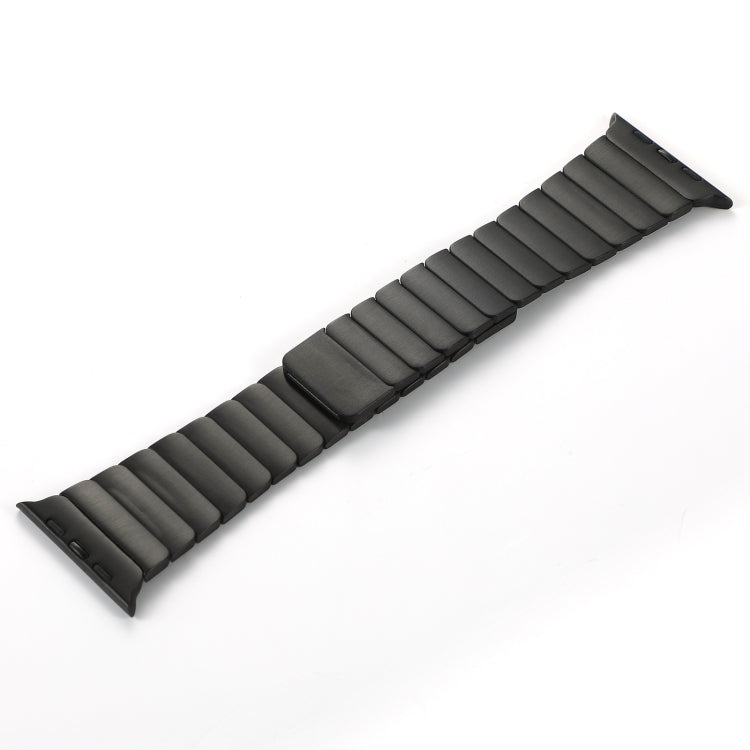 For Apple Watch SE 44mm Single Bead Magnetic Stainless Steel Watch Band(Black) - free shipping - PMc TechLife - Order now!