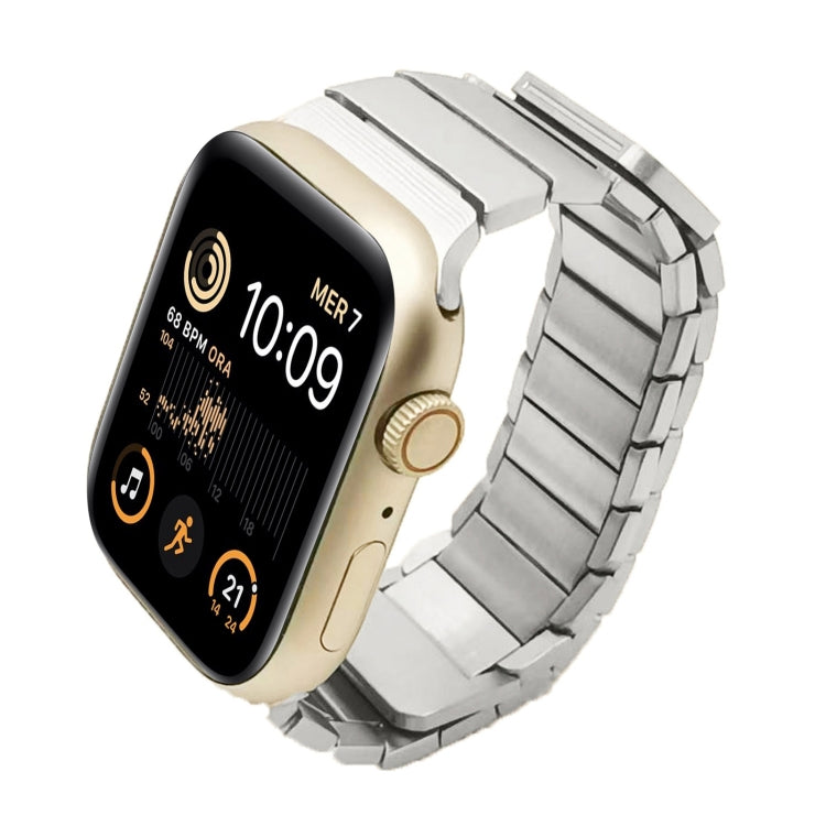 For Apple Watch SE 44mm Single Bead Magnetic Stainless Steel Watch Band(Silver) - free shipping - PMc TechLife - Order now!