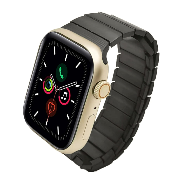 For Apple Watch Series 5 44mm Single Bead Magnetic Stainless Steel Watch Band(Black) - free shipping - PMc TechLife - Order now!