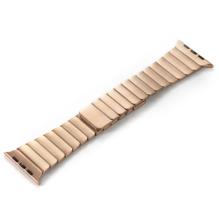 For Apple Watch Series 3 38mm Single Bead Magnetic Stainless Steel Watch Band(Rose Gold) - free shipping - PMc TechLife - Order now!