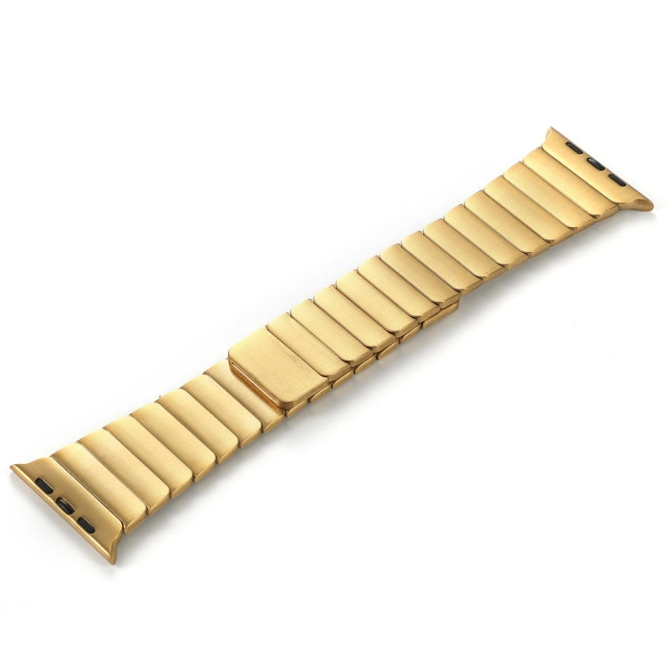 For Apple Watch Series 10 46mm Single Bead Magnetic Stainless Steel Watch Band(Gold) - free shipping - PMc TechLife - Order now!