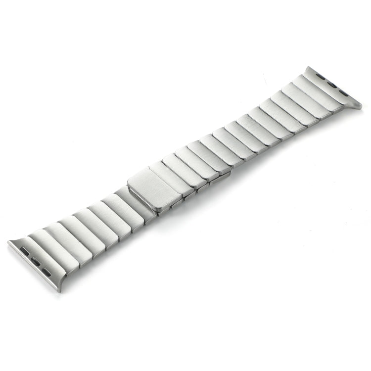 For Apple Watch Series 10 46mm Single Bead Magnetic Stainless Steel Watch Band(Silver) - free shipping - PMc TechLife - Order now!