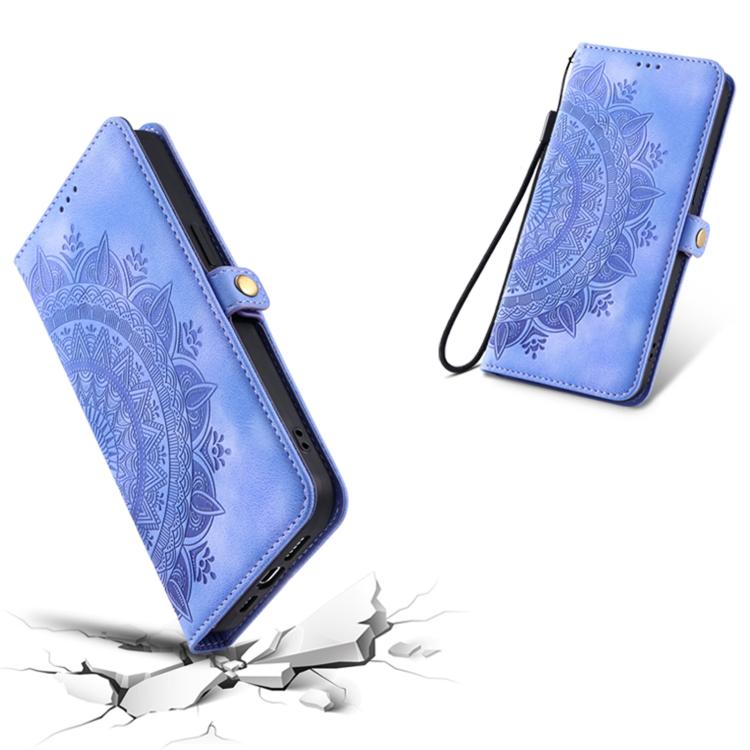 For iPhone 16e Skin Feel Totem Embossed Leather Phone Case(Purple) - iPhone 16e Cases by PMC TechLife | Online Shopping South Africa | PMC TechLife | Buy Now Pay Later Mobicred