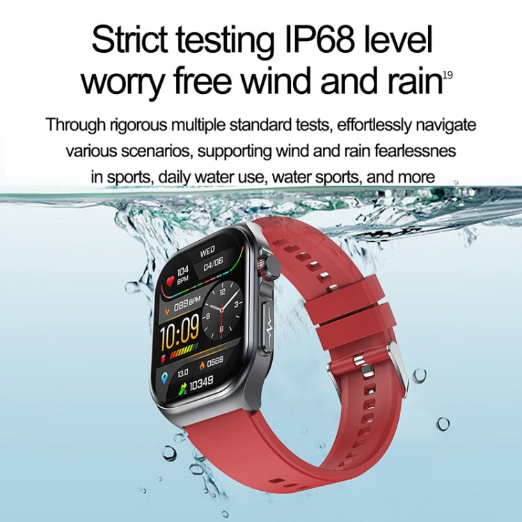ET585 2.04 inch Nylon Strap IP68 Waterproof Smart Watch, Support ECG / Blood Composition Measurement(Green) - free shipping - PMC Jewellery - Order now!