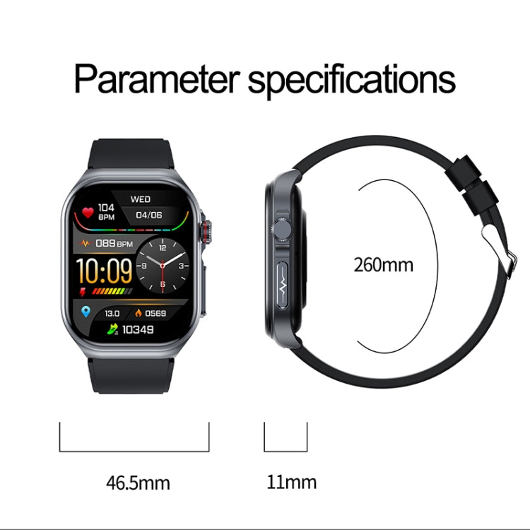 ET585 2.04 inch Nylon Strap IP68 Waterproof Smart Watch, Support ECG / Blood Composition Measurement(Green) - free shipping - PMC Jewellery - Order now!