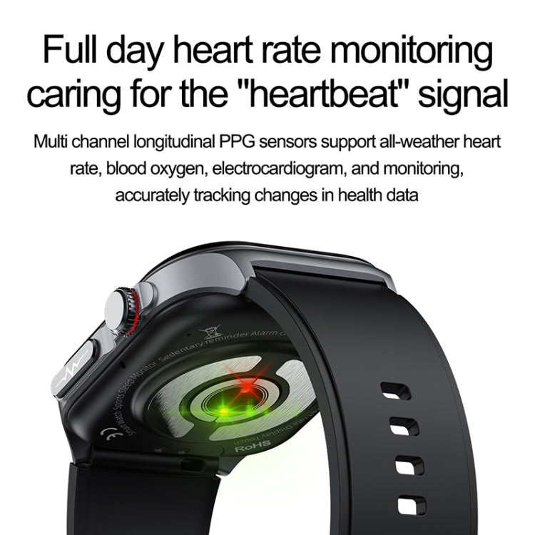 ET585 2.04 inch Nylon Strap IP68 Waterproof Smart Watch, Support ECG / Blood Composition Measurement(Green) - free shipping - PMC Jewellery - Order now!